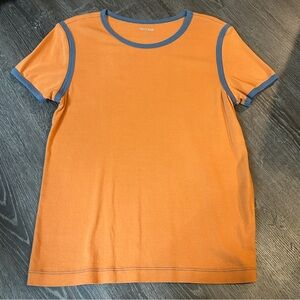 Modcloth Orange and Blue Short Sleeve Tee